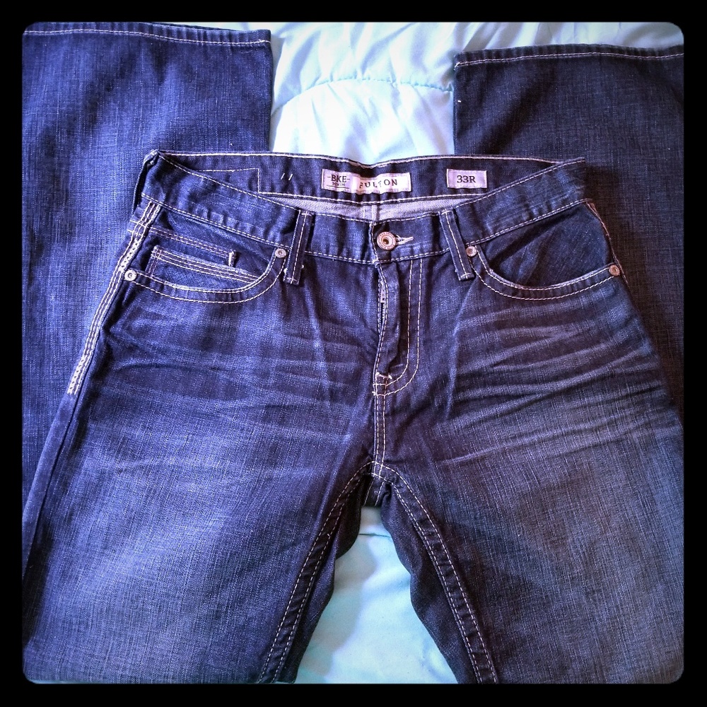 Men's BKE NWT Size 33R inseam 32 Bootcut Slim Fit.